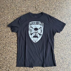 Black Graphic Short Sleeve Crew Tee